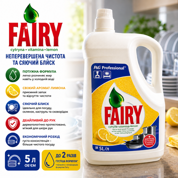Жидкость для мытья посуды Fairy &mdash; 5 л, цитрус 32ab фото